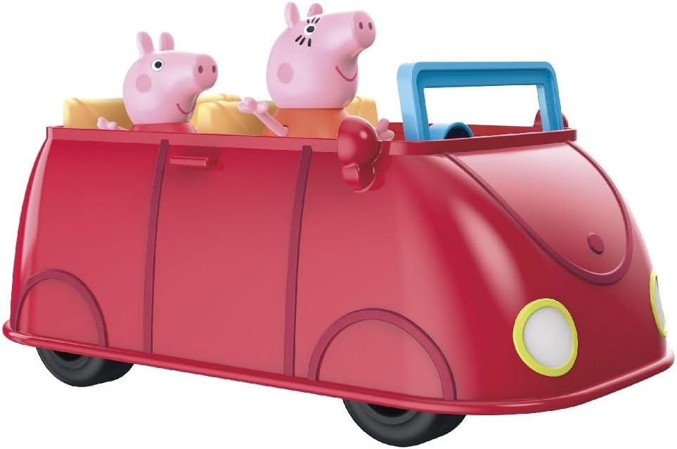 Peppa Pig Peppa’s Family Red Car Preschool Toy with Speech and Sound Effects, for Ages 3 and Up