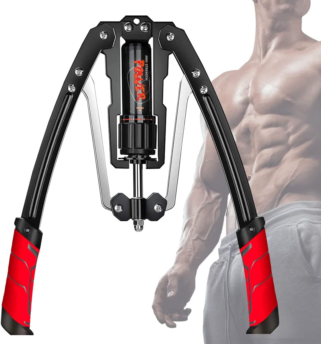 Adjustable Arm Exerciser Hydraulic Power Twister - Safe and Versatile Upper Body Strength Training Equipment