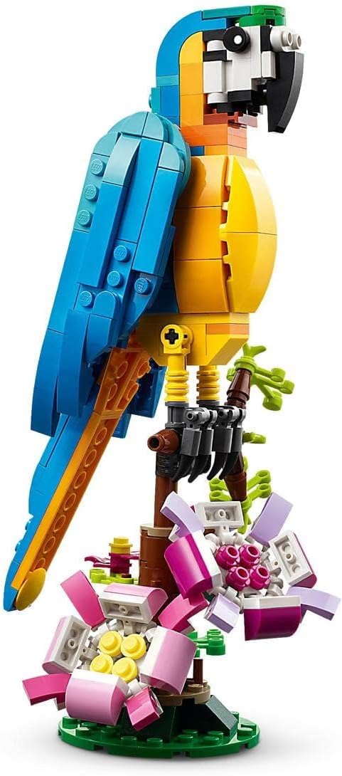 LEGO Creator 3-in-1 Exotic Parrot to Frog to Fish Animal Figures Building Toy, for Kids Aged 7 and Up