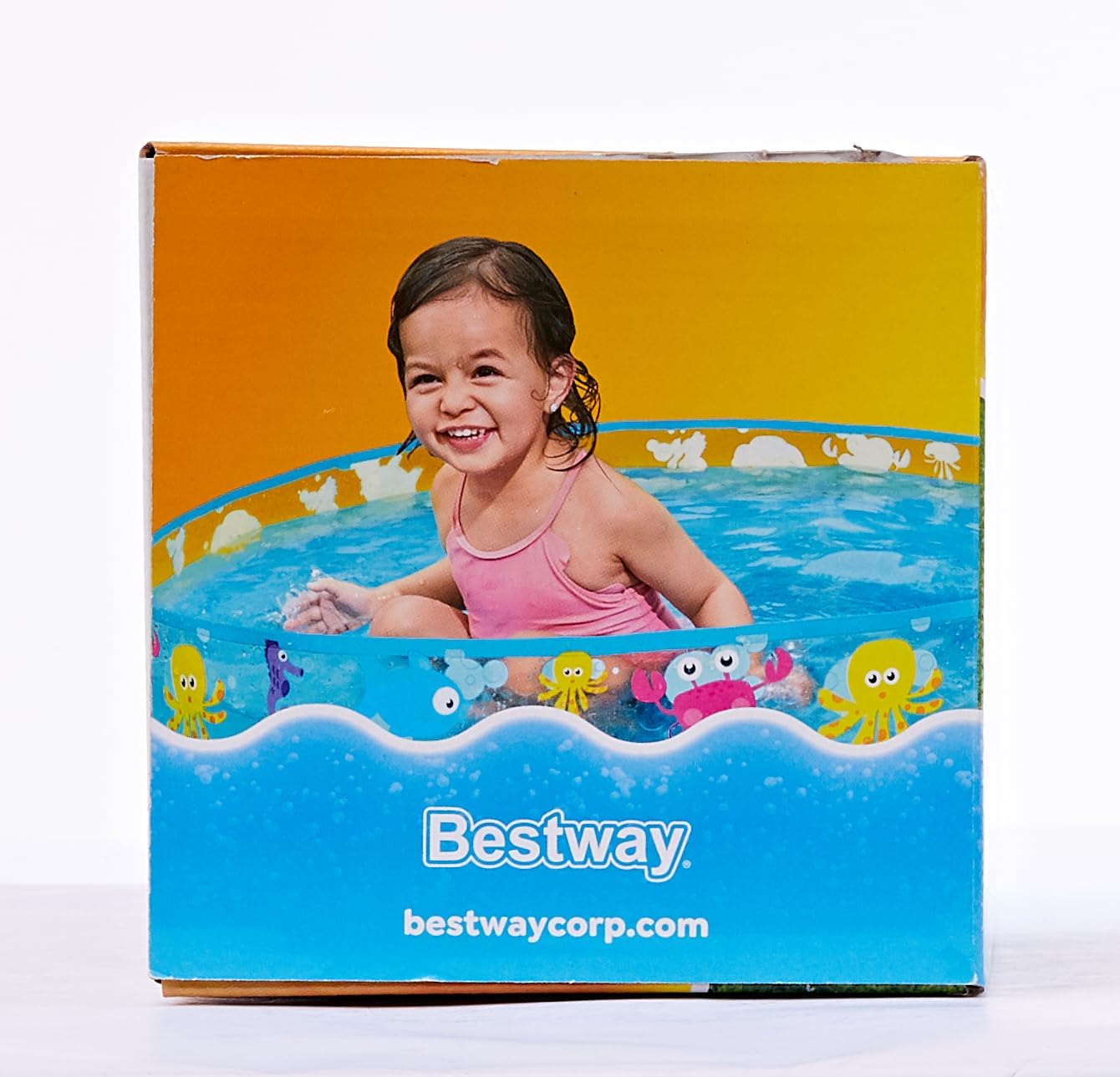 Bestway Sea Creature Paddling Pool, Inflatable Kiddie Swimming Pool, Blue, 48 x 10 Inch