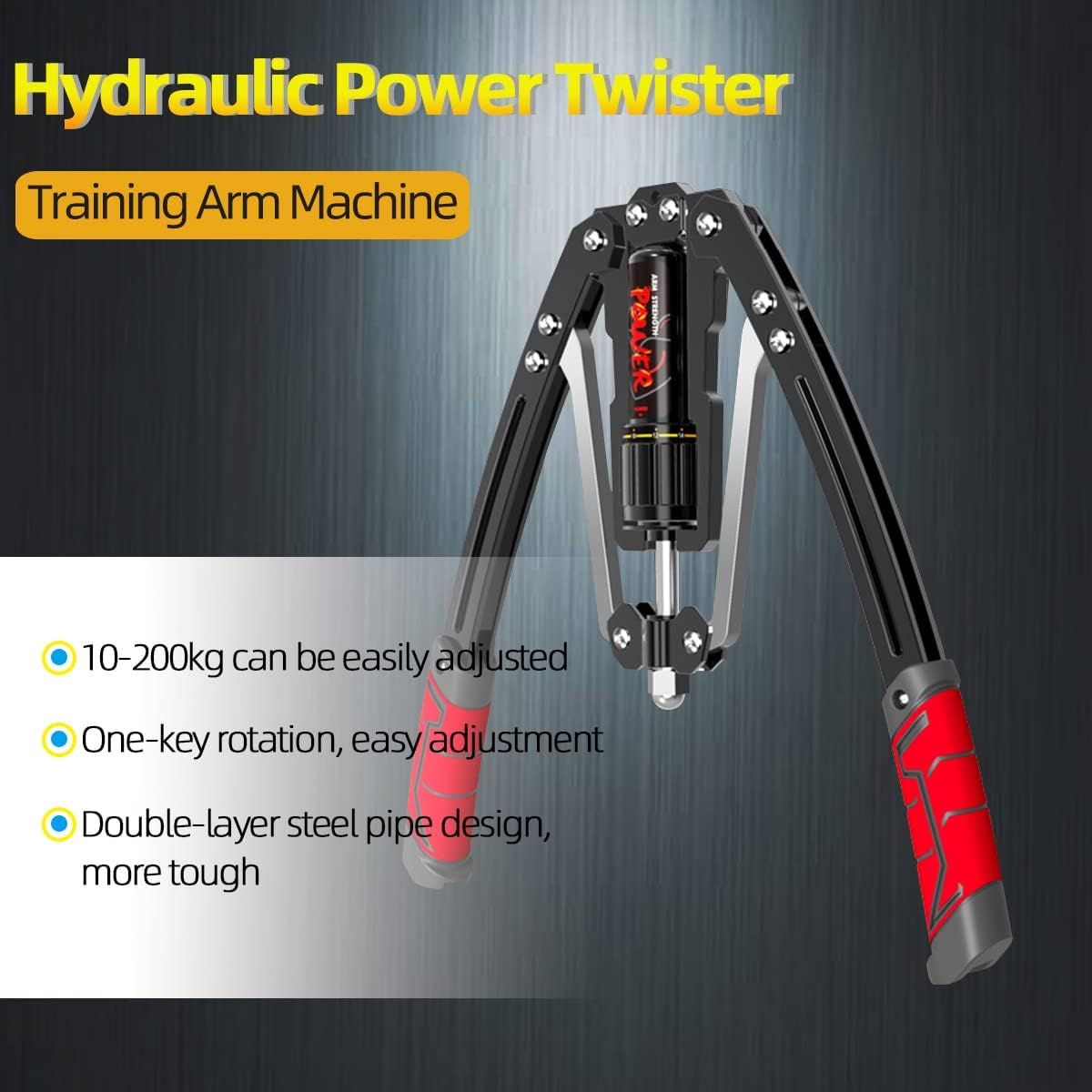 Adjustable Arm Exerciser Hydraulic Power Twister - Safe and Versatile Upper Body Strength Training Equipment