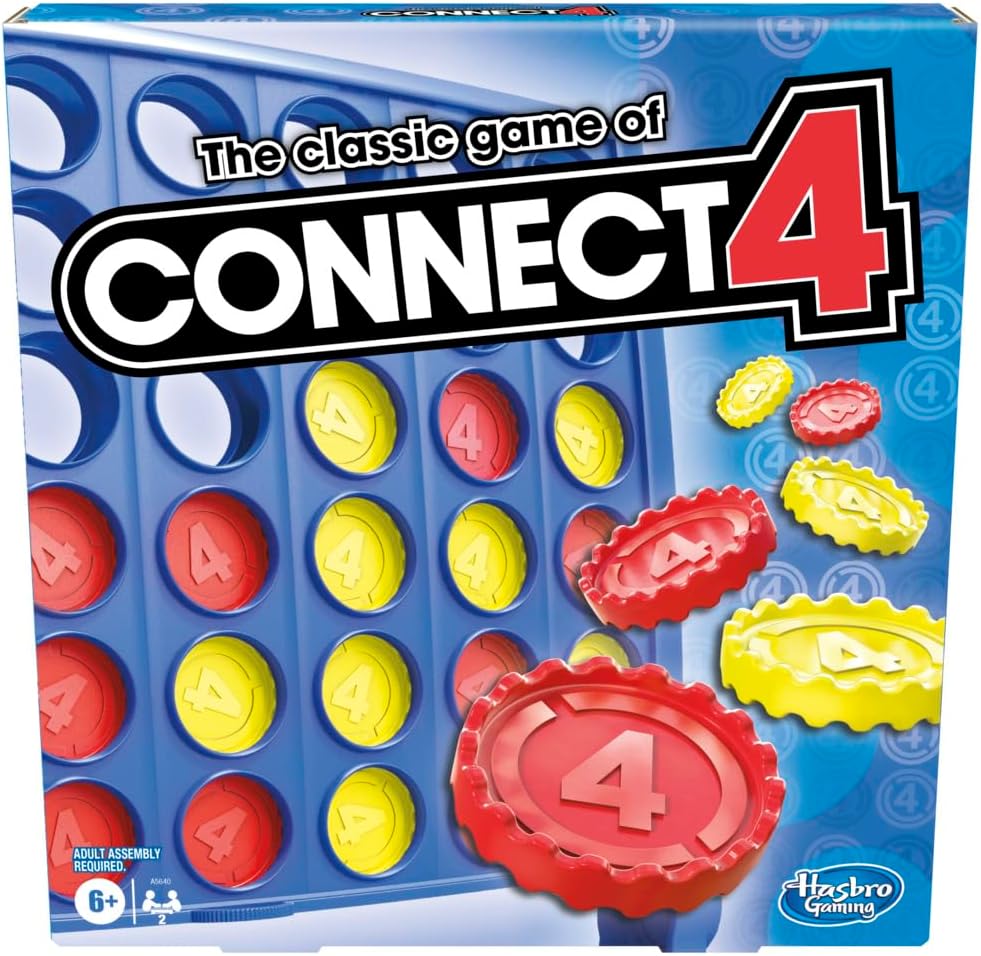 The Classic Game of Connect 4 Strategy Board Game, 2 Players, Ages 6 and Up