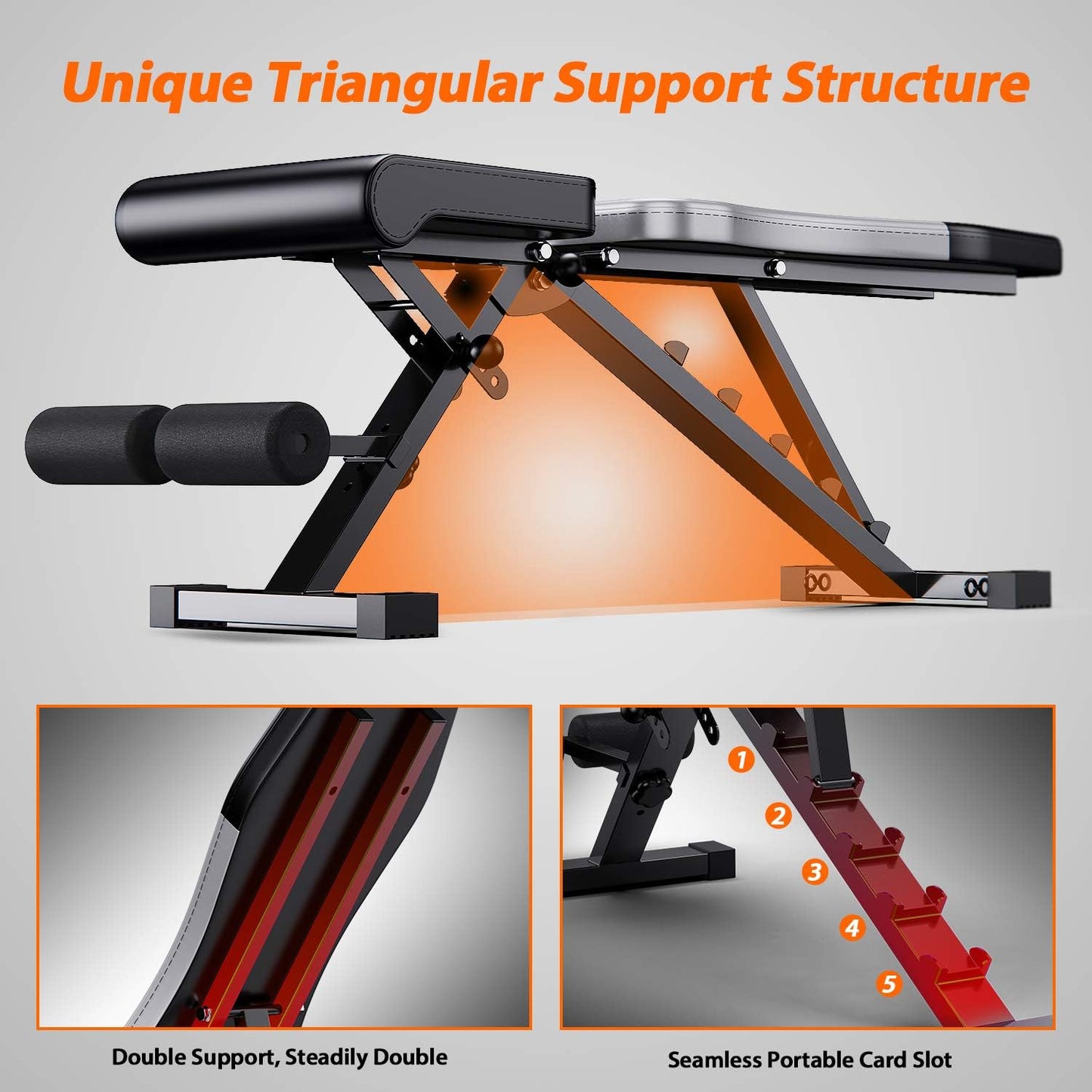 WINNOW Adjustable Weight Bench: Your Versatile Home Gym Solution