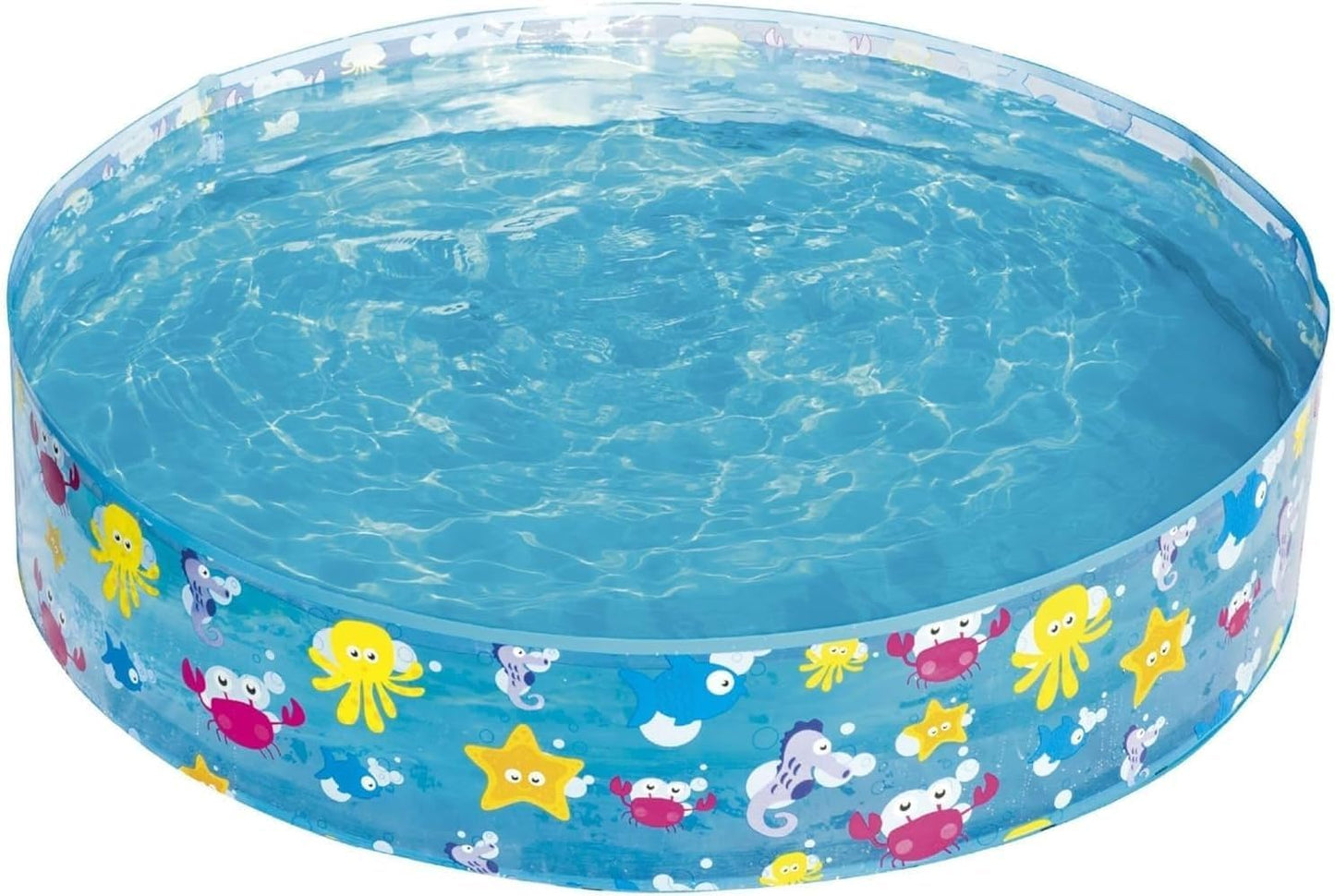 Bestway Sea Creature Paddling Pool, Inflatable Kiddie Swimming Pool, Blue, 48 x 10 Inch