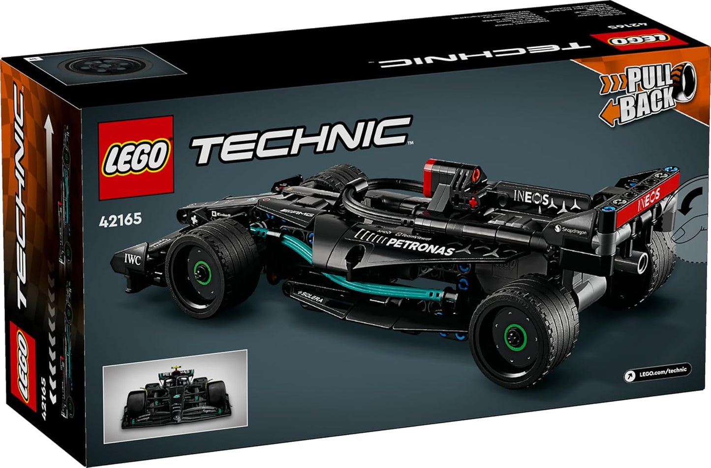 LEGO Technic Mercedes-AMG F1 W14 E Performance Race Car Toy, Pull-Back Model Vehicle Set for Kids Aged 7+