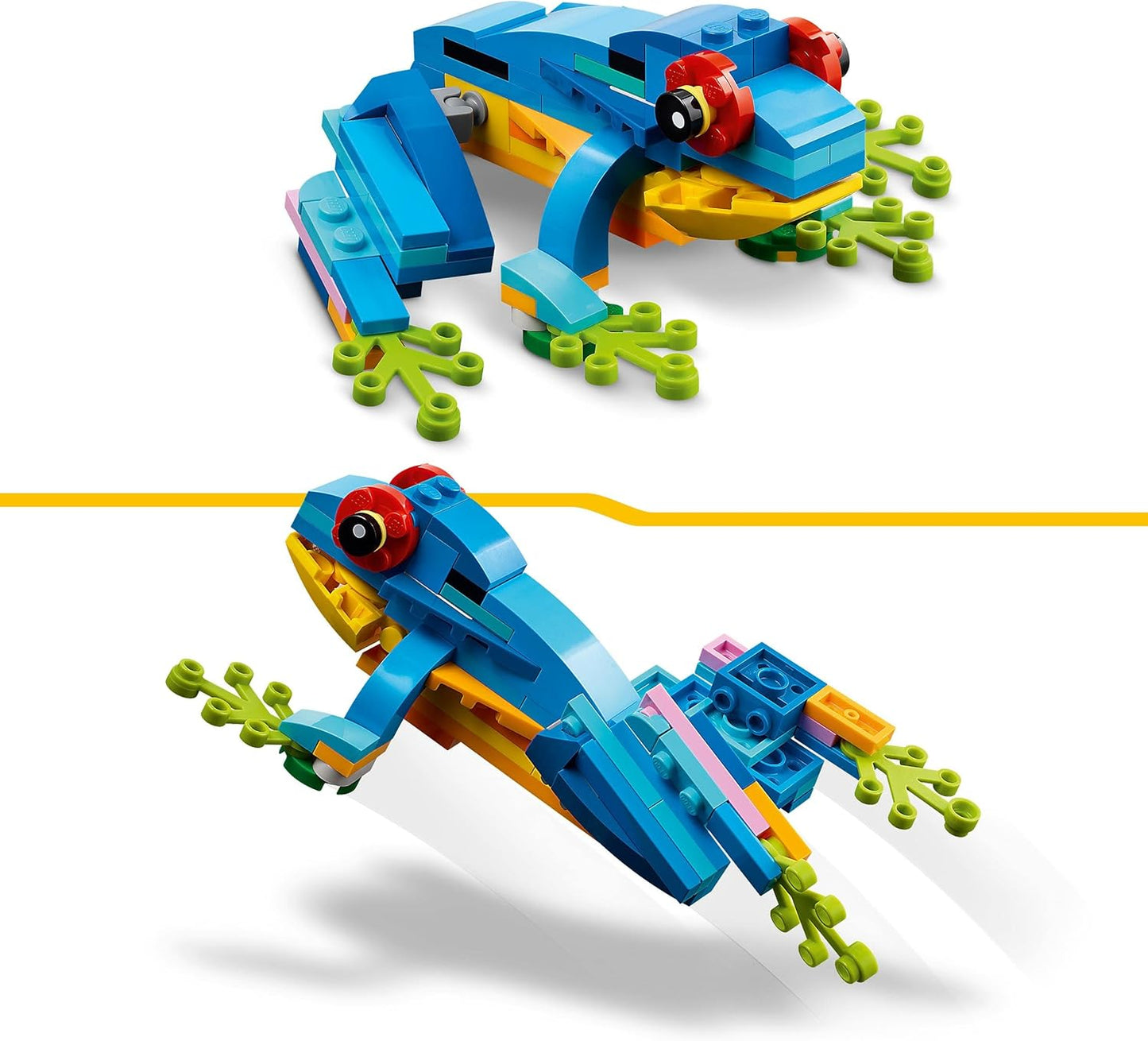 LEGO Creator 3-in-1 Exotic Parrot to Frog to Fish Animal Figures Building Toy, for Kids Aged 7 and Up