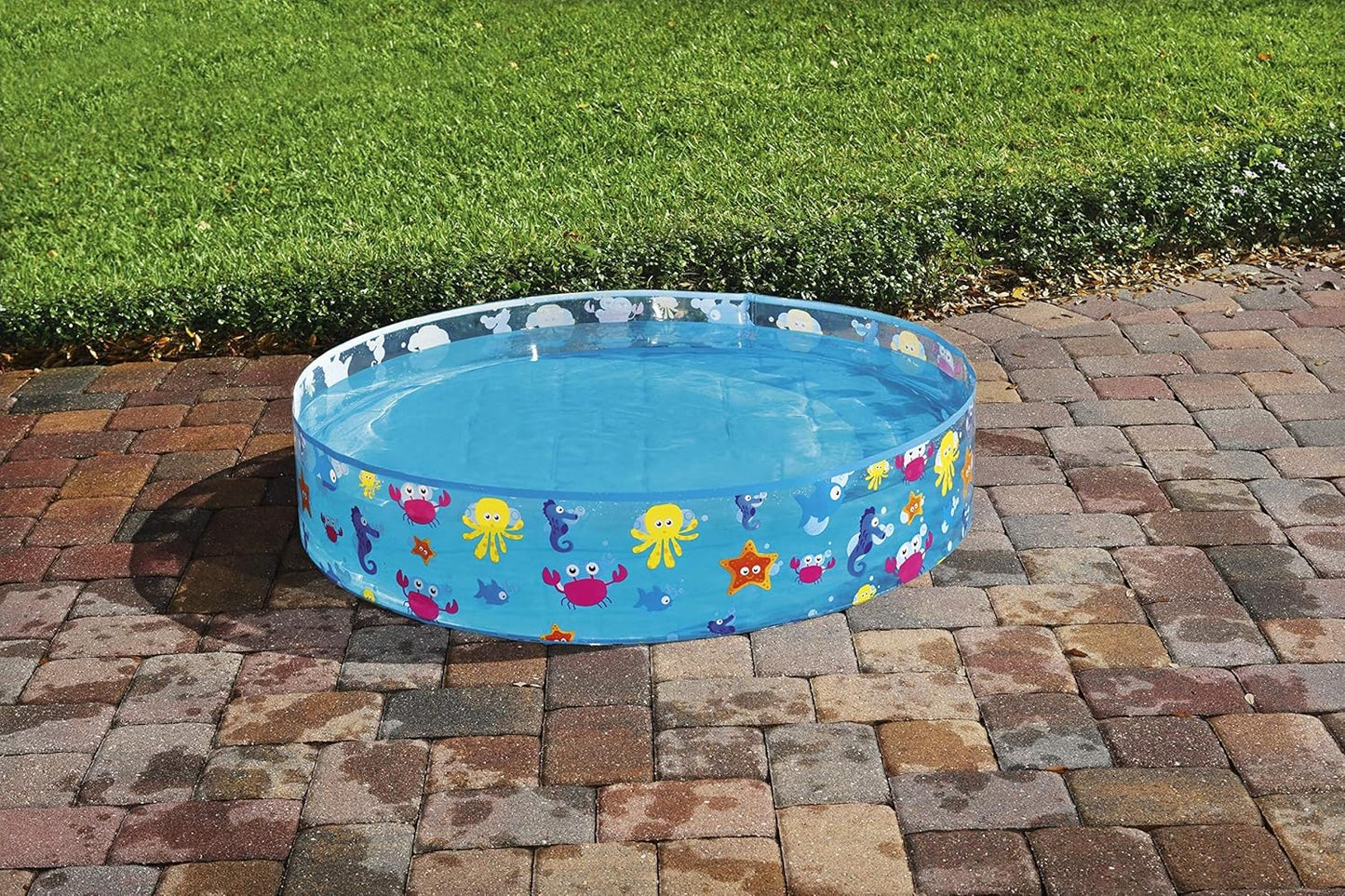 Bestway Sea Creature Paddling Pool, Inflatable Kiddie Swimming Pool, Blue, 48 x 10 Inch