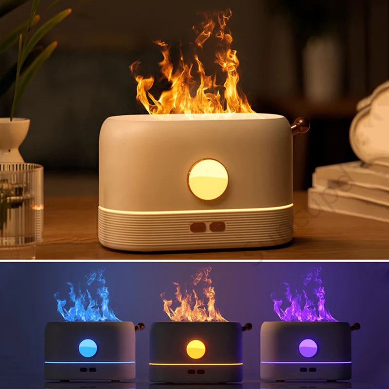 Simulation Flame USB Humidifier - Home Desktop Fragrance Diffuser